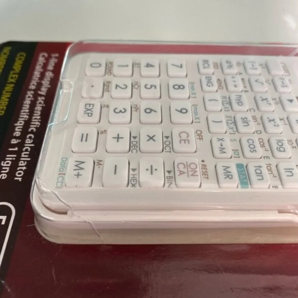 NEW Canon 1 Line Display Scientific Calculator F-605 White